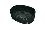 Hunde - Danish Design Schwarz mit silbernen Pfoten Slumber Bed 100cm - D01540