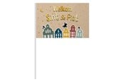 Spielzeug - Folat BV Waving flag 'Welcome Sint & Piet' 30x20cm - 65696