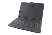 Tastaturen - Esperanza CASE WITH KEYBOARD FOR 10.1" TABLETS MADERA EK125 - Tastatur & Folio-Set - Schwarz - EK125