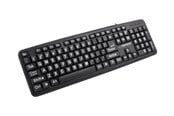 Tastaturen - Esperanza USB KEYBOARD WITH CAPITAL LETTERS FLORIDA - Tastatur - Schwarz - EK129