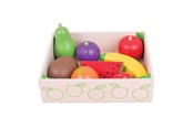 Holzspielzeug - Bigjigs Wooden Box with Fruit 9 pcs. - BJ476