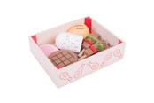 Holzspielzeug - Bigjigs Wooden Box with Meat Products 9 pcs. - BJ474