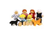 Holzspielzeug - Bigjigs Wooden Dollhouse Family - JT117