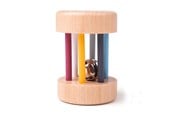 Baby Spielzeug - Bigjigs Wooden Roll Rattle 100% FSC - 32002