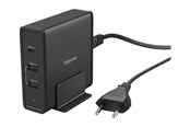 Handys - Adapter und Ladegeräte - Hama Essential Line power adapter - 5-20V - 2 x USB 24 pin USB-C - 65 Watt - 00200017