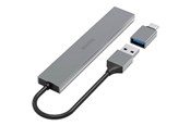 USB-Hubs - Hama 00200141 interface hub USB-Hubs - USB 3.1 - 4 - Grau - 00200141
