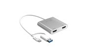 Display Kabel - j5create USB-C to Dual HDMI - 20cm - JCA365-N