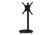 Wandhalterungen, AV-Halterungen & AV-Möbel - Sinox StandView TV Floor Mount with wheels and rotatable top - 26"-65" - Matte black - Max 25 kg - recommended for 65" - SWB7169
