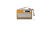 DAB, Netzwerk und Radiowecker - Lenco PDR-040EF - Portable DAB+ radio with Bluetooth® - Bamboo - DAB+/FM - Stereo - silber - PDR-040EF