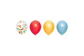 Spielzeug - Haza Witbaard Balloon mix Rainbow 6pcs. - 439340