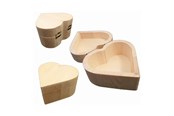 Holzspielzeug - Playwood Wooden Box Heart Shape 10cm - SL065
