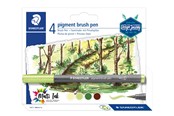 Utensilien zum Schreiben und Zeichnen - Staedtler Brush Pens "Forest Colours" 4 pcs - 371 BK4-3