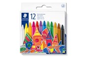 Utensilien zum Schreiben und Zeichnen - Staedtler Wax crayon 8mm 12pcs.box - 220 08 C12