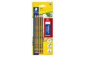 Utensilien zum Schreiben und Zeichnen - Staedtler Pencil Noris + eraser bc 100% PEFC - 120 A SBKD