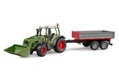 Spielzeugauto - Bruder Fendt Vario 211 with frontloader and tipping trail - BR2182