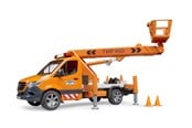 Spielzeugauto - Bruder Mercedes-Benz Sprinter mit Arbeitsbühne und L&S Spielzeug - 02679