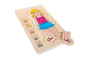 Puzzle - Small Foot - Wooden Body Puzzle Girl 29st. Holz - 5814
