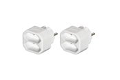 Andere Kabel - Hama 2-way Socket Adapter Double Pack White - 00223211