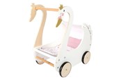 Puppen & Zubehör - Small Foot - Wooden Doll Pram Swan - 12283