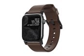 Smartwatch - Accessories - Nomad - Modern Band - 44mm/42mm | Black Hardware | Rustic Brown Leather - NM1A4RBM00