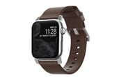 Smartwatch - Accessories - Nomad - Modern Band - 44mm/42mm | Silver Hardware | Rustic Brown Leather - NM1A4RSM00