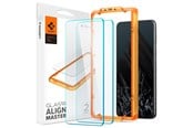 Handys - Schutzfolie - Spigen Glass tR AlignMaster 2 Pack - Google Pixel 8 Pro - AGL07395