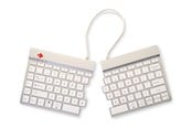 Tastaturen - R-Go Tools R-Go Split Break - keyboard - with integrated break indicator - QWERTY - US - white - Tastaturen - Englisch (US) - Weiss - RGOSBUSWLWH