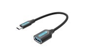 USB-Hubs - Vention USB-C 3.1 Male to USB Female Cable 0.15m Black USB-Hubs - USB 3.1 - 1 - Schwarz - CCVBB
