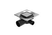 Entwässerungsprodukte - Unidrain Set 1 Square Custom 10x10 Ø75 mm horizontal - 8021.0075