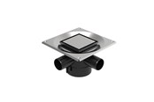 Entwässerungsprodukte - Unidrain Set 2 Square Custom 10x10 Ø110 mm vertical - 8022.0110