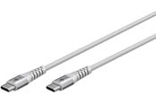 USB Kabel - Pro USB-C <-> USB-C - Sleeve - 1m - Grau - 4040849701931