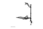 Monitorhalterung - Neomounts DS90-325BL1 mounting kit - sit-stand workstation - for LCD display / keyboard / mouse - black - DS90-325BL1
