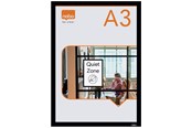 Konferenz und Präsentation - Nobo Self-adhesive Magnetic Poster Frame A3 Black - 1915700