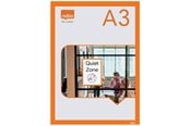Konferenz und Präsentation - Nobo  Self-adhesive Magnetic Poster Frame A3 Orange - 1915698