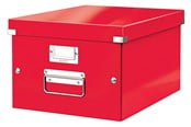 Archivierung und Aufbewahrung - Leitz  Click & Store WOW Aufbewahrungs- und Transportbox Mittel (Für A4) Rot - 60440026