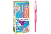 Utensilien zum Schreiben und Zeichnen - Paper Mate Flair-Filzstifte | mittlere Spitze 0,7 mm | Rosa | 12 Stück - 2045255