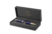 Utensilien zum Schreiben und Zeichnen - Parker Ingenuity Kugelschreiber | Core Kollektion | Blau, goldene Ausführung | Schwarze Tinte | Geschenkbox - 2182012