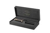 Utensilien zum Schreiben und Zeichnen - Parker Ingenuity Füller | Core Kollektion | Schwarz, goldene Ausführung | Schwarze Tinte | Geschenkbox - 2182005