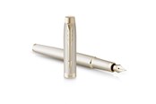 Utensilien zum Schreiben und Zeichnen - Parker IM Monochrome Füllfederhalter | blaue Tinte | Oberfläche und Zierteile in Champagnerfarben | feine Spitze | Geschenkbox - 2172953