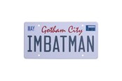 Merchandise - FaNaTtik - DC Batman Number Plate Tin Sign - THG-DC58