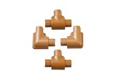 Kabelkanal / Kabelschlauch - D-LINE Adapter Kit 16x8mm 4 Pieces Oak Colored - ETFBAP1608O
