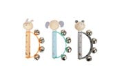 Musik - Small Foot - Wooden Baby Tambourine Animal Pastel (Assorted) - 12346