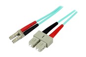 Netzwerk - Kabel - StarTech.com 1m Fiber Optic Cable - 10 Gb Aqua - Multimode Duplex 50/125 - LSZH - LC/SC - OM3 - LC to SC Fiber Patch Cable - patch cable - 1 m - aqua - Blau - 1m - A50FBLCSC1