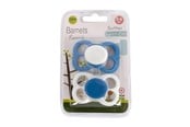 Babypflege - Barnets Favorit 2 pak luftsutter silikone 0-6 mdr. – Blå/Hvid - BF-10005-2