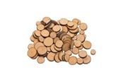 Kunst & Handwerk Ausstattung - Goki Wooden Branch Discs Craft Material 100 pcs. - TT101