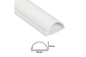 Kabelkanal / Kabelschlauch - D-LINE D-profile Cable Cover 50x25mm 1x1m White - 5025W-1M