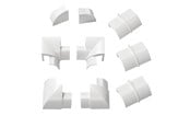 Kabelkanal / Kabelschlauch - D-LINE Adapter Kit 22x22mm 9 Pieces White - RETAP22QSW