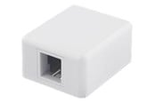 Netzwerkzubehör - Deltaco VR-222 Surface mount box for Keystone 1-Port White - VR-222