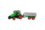 Spielzeugauto - Kids Globe Tractor with Trailer Light & Sound 1:32 - 510653