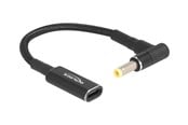 Stromkabel (Intern) - DeLOCK - power adapter - 24 pin USB-C to DC jack 4.8 x 1.7 mm - 15 cm - 60033